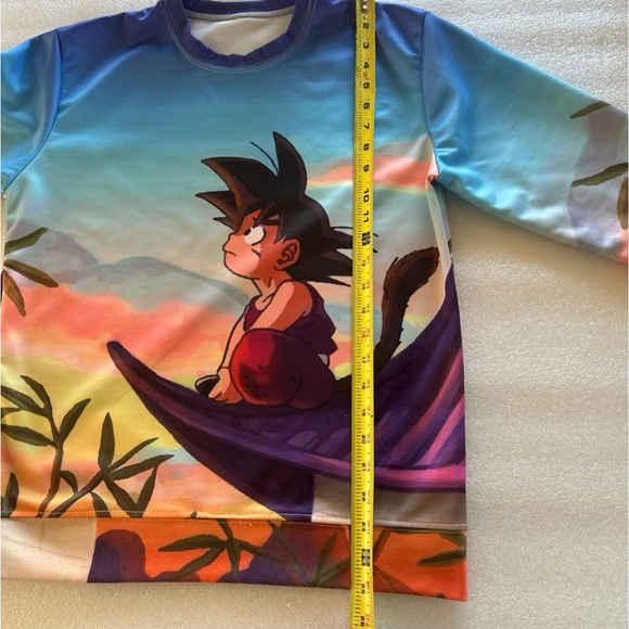 DragonBall Z-Goku-Mens Crewneck Pullover-Sweatshrt-Double Sided-Video Game-Anime - Picture 8 of 14